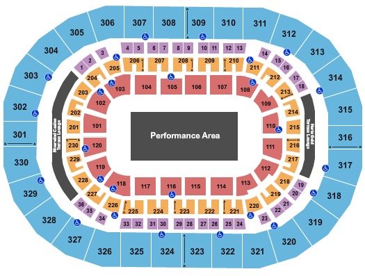 Paycom Center Hot Wheels Monster Trucks Seating Chart